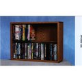 Wood Shed Wood Shed 215-24 Solid Oak 2 Row Dowel DVD Cabinet Tower 215-24